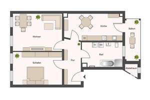 *bezugsfrei* Balkon | Einbauküche | Tageslichtbad | Wanne | Dusche | Abstellraum | ruhiger Innenhof – 4357 Mockau-Süd, Leipzig – Vorschaubild 24