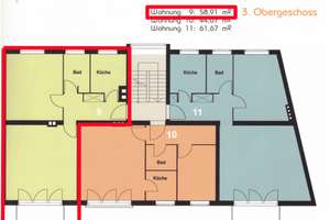 Unvermietete helle 2-Zimmer-Wohnung im 3. OG mit Balkon und PKW-Stellplatz in Steglitz zu verkaufen