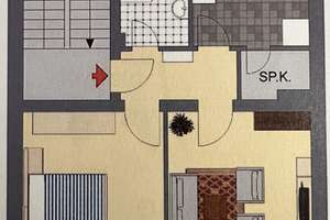 Gepflegte 2-Zimmer-Wohnung im 2. OG mit Balkon in Krefeld-Cracau – Luisenstrasse 58, 47799 Cracau, Krefeld – Vorschaubild 1