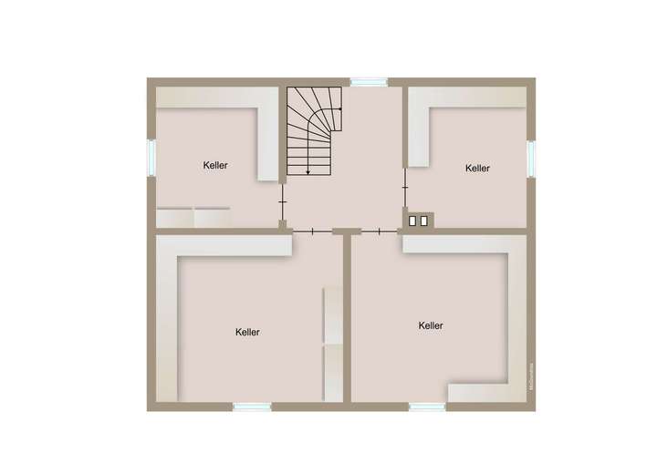 Visualisierter Grundriss Kelle