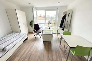 1-Zimmer Apartment für Studenten und Auszubildende, möbliert, Einbauküche, im Univiertel – Die vollständige Adresse der Immobilie erhältst du vom Anbieter., 86159 Universitätsviertel, Augsburg – Vorschaubild 4
