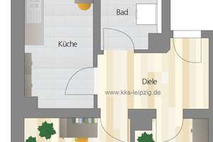 WOHNEN IM WESTEN! 2-Raum-Wohnung mit Balkon ab 15.11.2026!!! – 4177 Lindenau, Leipzig – Vorschaubild 2