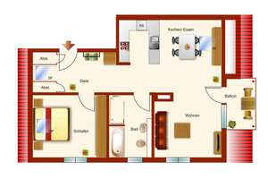 Kaufen und einziehen ! Elegante Dachgeschosswohnung München-Daglfing – Die vollständige Adresse der Immobilie erhältst du vom Anbieter., 81929 Daglfing, München – Vorschaubild 21