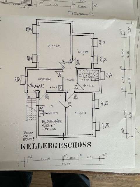 Grundriss Kellergeschoss