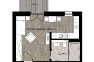++ Frühlingsangebot ++ Smart wohnen im Erstbezug: 1-Raum-Wohnung mit Einbauküche und Balkon – Unritzstraße 38b, 9117 Rabenstein, Chemnitz – Vorschaubild 9