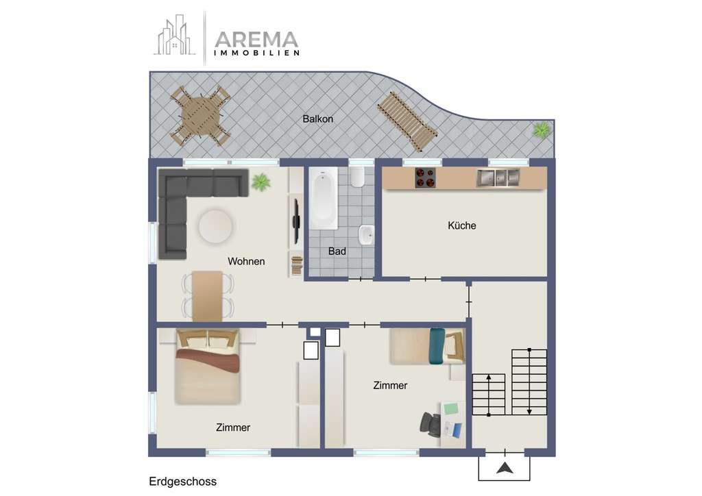 Immobilie in Schaafheim - Charmantes Zweifamilienhaus mit großem Garten und Entwicklungspotenzial - Bild 2