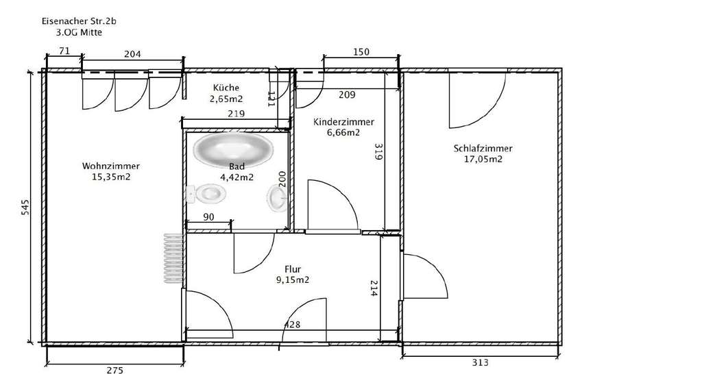 ILIEV IMMOBILIEN:  Renovierungsbedürftige und helle 3-Zimmerwohnung in SCHWABING / Wartburgplatz