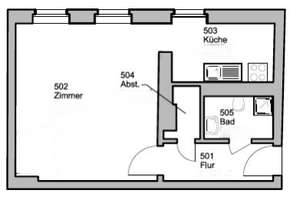 Reuterkiez - kompaktes 1 Zi Apartment - Südausrichtung - ruhig - bezugsfrei  – Pannierstrasse  58, 12047 Neukölln (Ortsteil), Berlin – Vorschaubild 10