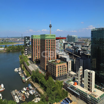 360° Blick über den Düsseldorfer Medienhafen - 15te Etage