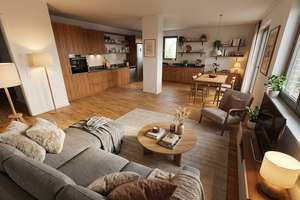 Penthouse Style mit 2 Dachterrassen, Parkett, Tageslichtbad, Wa+Du und Stellplatz! – Alte Diamant Brauerei 4, 39124 Neue Neustadt, Magdeburg – Vorschaubild 4