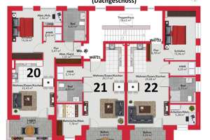 Neubau-Eigentumswohnung (KFW 40 + QNG) im DG mit Balkon in Nadorst – Die vollständige Adresse der Immobilie erhältst du vom Anbieter., 26127 Nadorst, Oldenburg (Oldenburg) – Vorschaubild 8