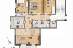Hochwertig ausgestattete 4-Zimmer-Wohnung mit Erbbaurecht – Attraktive Kapitalanlage – Fritz Meyer Weg 25b, 81925 Oberföhring, München – Vorschaubild 28