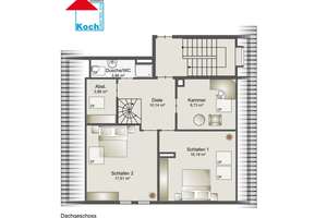 Wohnen auf zwei Ebenen
5-Zimmer-Maisonette-Wohnung mit Balkon und zwei Tiefgaragenstellplätzen – Die vollständige Adresse der Immobilie erhältst du vom Anbieter., 76139 Hagsfeld, Karlsruhe – Vorschaubild 22