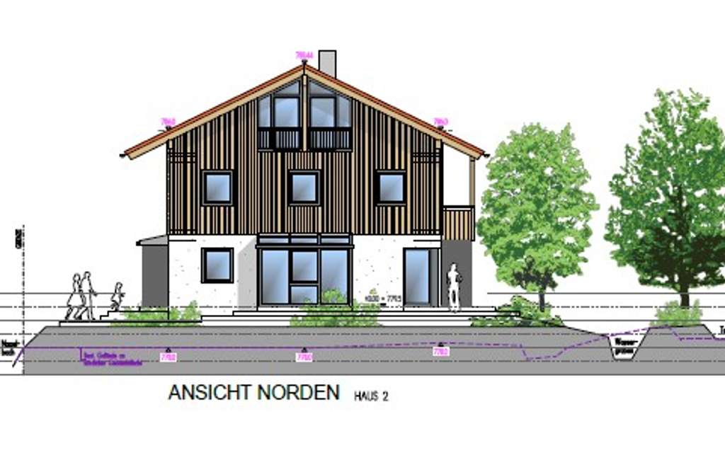 Immobilie in Hausham - Neubau- Dopplehaus in schöner Wohnlage Hausham, nahe dem Schliersee - Bild 1