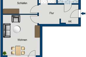 Sanierte 2 Zimmer mit Balkon in Berlin-Karow ab sofort – Lossebergplatz 1, 13125 Karow, Berlin – Vorschaubild 2