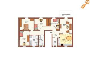 Großzügige 5-Raumwohnung mit ca. 125 m² Wohnfläche – frisch saniert und familienfreundlich – Stephensonstraße 9, 2708 Löbau – Vorschaubild 12