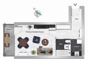 Provisionsfreies 1-Zimmerapartment mit Balkon und TG-Stellplätz 100m zum Gärtnerplatz – Klenzestr. 10, 80469 Gärtnerplatz, München – Vorschaubild 12