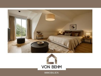 2-Zimmer-Dachgeschosswohnung mit Balkon und Außenstellplatz