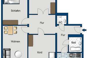4-Zimmer-Stadt-Wohnung sucht nette Familie – Ringstr. 5, 1067 Innere Altstadt, Dresden – Vorschaubild 2