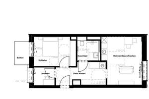Einziehen & Wohlfühlen: Vollmöblierte 2,5-Zimmer-Neubauwohnung – Gunta-Stölzl-Straße 1, 74067 Heilbronn, Heilbronn – Vorschaubild 6
