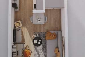 Exklusive 1-Zimmer-Studentenwohnung mit Balkon und EBK in Augsburg – Oberbürgermeister-Hohner-Straße 3, 86153 Am Schäfflerbach, Augsburg – Vorschaubild 4