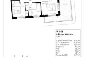 3-Zimmer Penthouse mit großer Dachterrasse nahe Freilichtbühne Weißensee – Liebermannstraße  70, 13088 Weißensee, Berlin – Vorschaubild 15