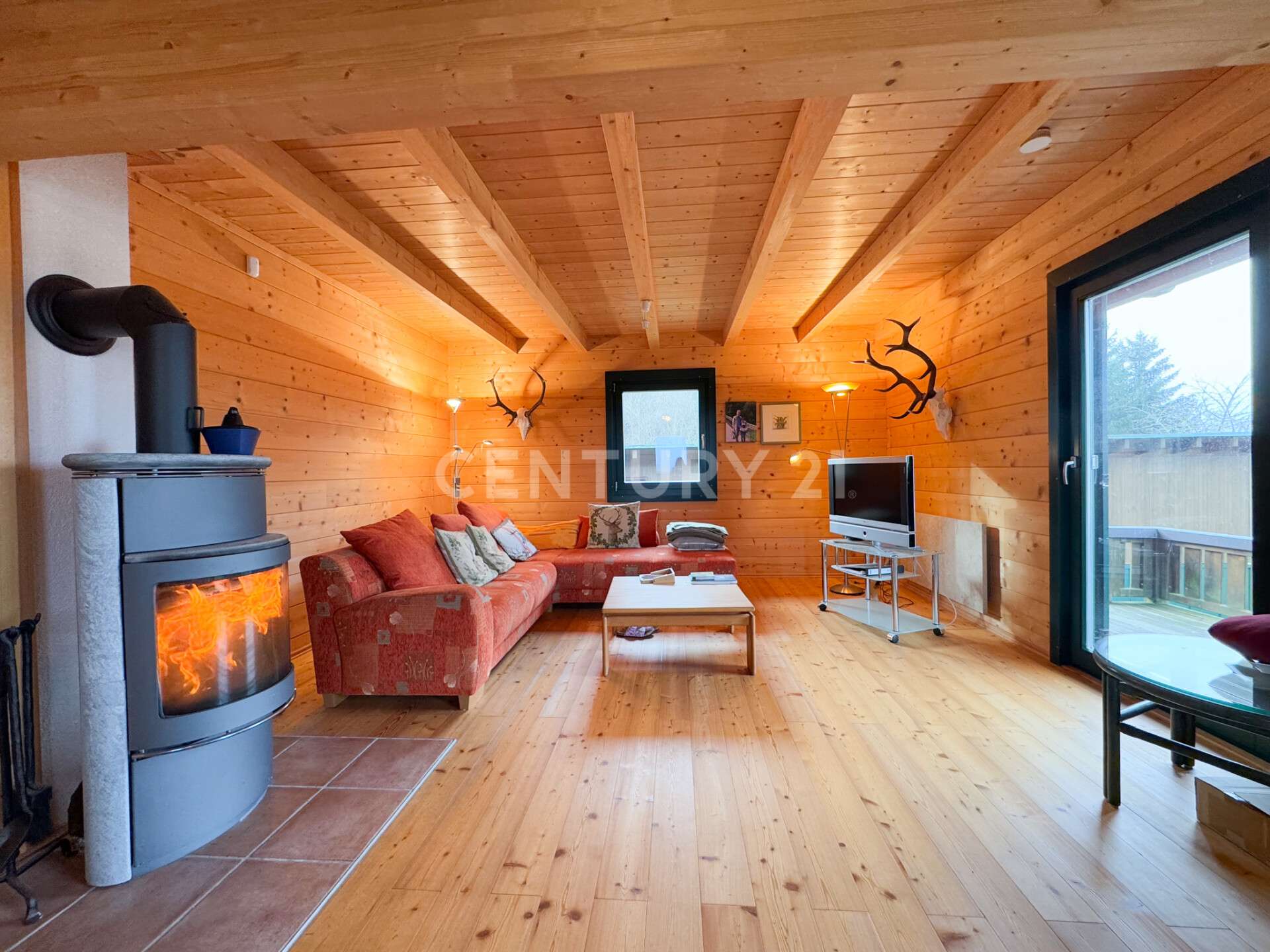 Immobilie in Meura - Modernes Blockhaus mit großer Halle - Die perfekte Jagdhütte - Bild 0