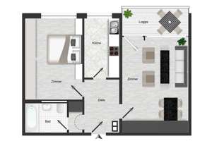 Charmante 2-Zimmer-Wohnung, Loggia & Aufzug | 55 m² | frei | ideal für Eigennutzer & Kapitalanleger – Wuppertaler Straße 4, 51067 Buchheim, Köln – Vorschaubild 19