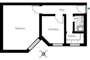 Bezugsfreie 2-Zimmer-Wohnung - gepflegt, attraktiv und ideal geschnitten – Schmiljanstr . 15, 12161 Friedenau, Berlin – Vorschaubild 17