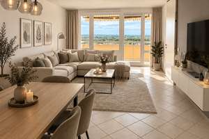 Rodenkirchen-Flussviertel: Attraktive 2-Zimmer Wohnung mit Panorama-Ausblick + Balkon + TGStellplatz – 50996 Rodenkirchen (Ortsteil), Köln – Vorschaubild 2