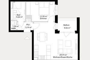 Moderne 2 Zimmer Wohnung in Berlin-Wittenau/ Cité Foch 