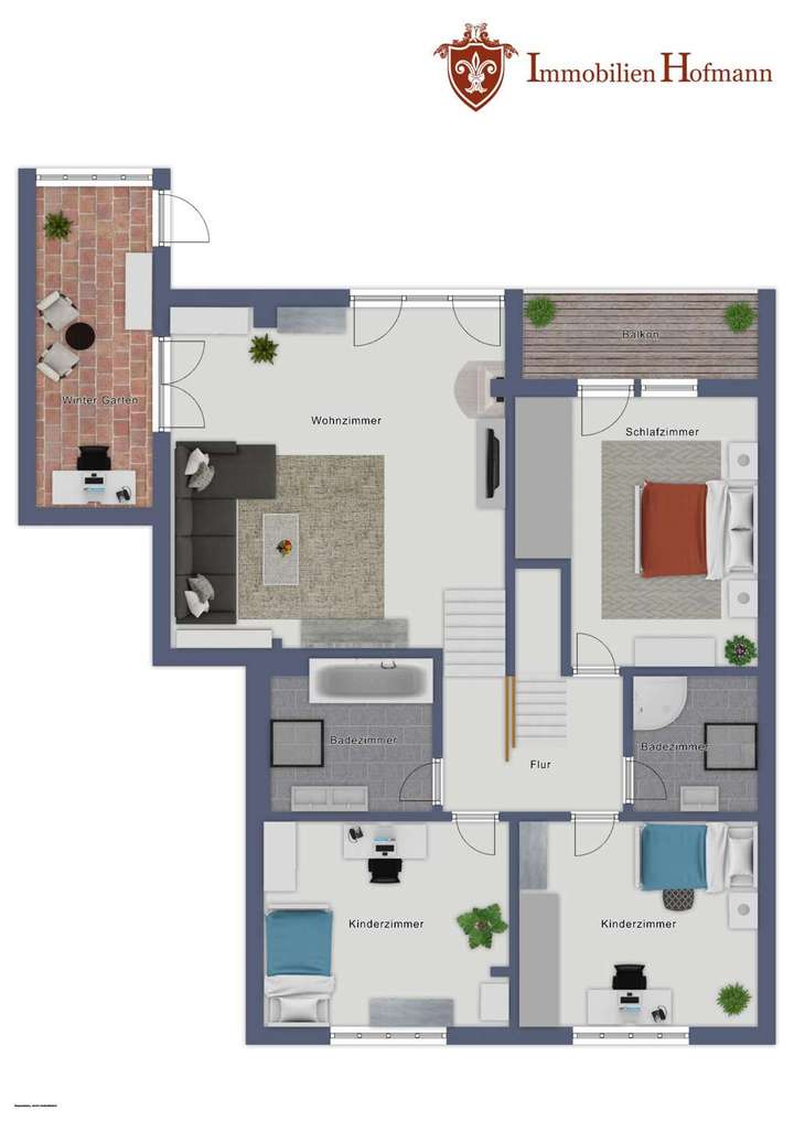 Grundriss Hauptwohnung OG