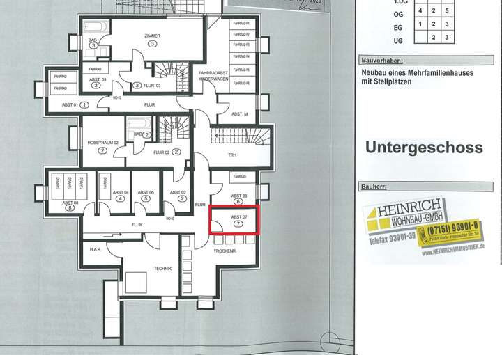 Grundriss WHG 7 - Keller