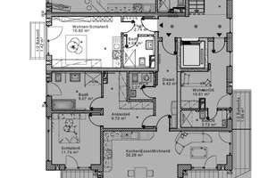 Wunderschöne möblierte 1-Zimmer Wohnung mit Balkon in absolut ruhiger Lage – Bierbaumstraße 1, 81243 Pasing, München – Vorschaubild 8