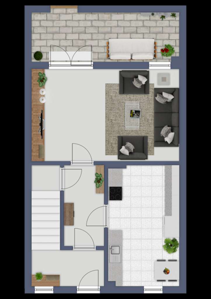 Immobilie in Ueckermünde - Günstiges Reihenhausmittelhaus vollunterkellert mit Gartenfläche zu verkaufen - Bild 4