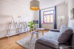 273061L HomeCompany Dresden Möbliert/Furnished 2-Zimmer Apartment in Dresden-Friedrichstadt max. ... – Die vollständige Adresse der Immobilie erhältst du vom Anbieter., 1159 Friedrichstadt, Dresden – Vorschaubild 1