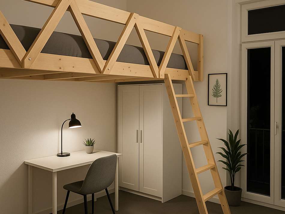 Schlafzimmer ca.18qm m. Balkon