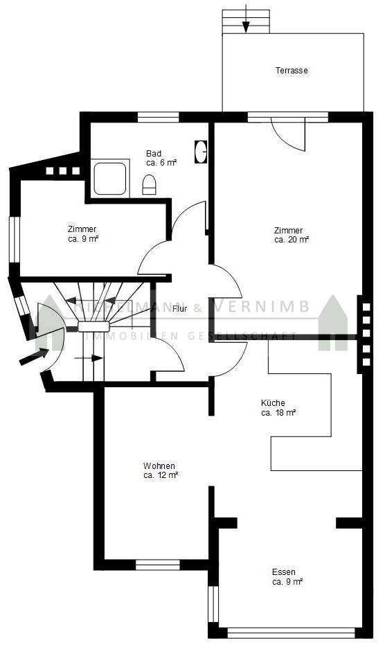 Grundriss Hochparterre