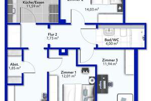 3-Zimmer-Wohnung in gefragter Lage zwischen Bahrenfeld und Ottensen – Die vollständige Adresse der Immobilie erhältst du vom Anbieter., 22761 Bahrenfeld, Hamburg – Vorschaubild 10