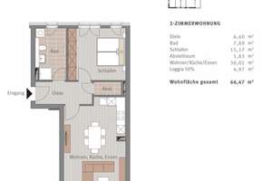 Wohnen mit Charakter: 2-Zimmer-Wohnung in Osnabrück – 49090 Atter, Osnabrück – Vorschaubild 7