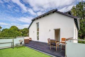 Architekten-Haus in idyllischer A1-Mikrolage, Raumwunder, 300m Luftlinie zur Isar, 8km v. Zentrum!  – Isaraustraße 16a, 85774 Unterföhring – Vorschaubild 7