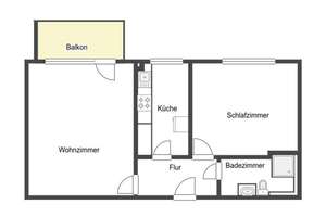 Helle 2-Zimmer Wohnung mit Balkon in Uni-Nähe – Die vollständige Adresse der Immobilie erhältst du vom Anbieter., 30419 Herrenhausen, Hannover – Vorschaubild 7