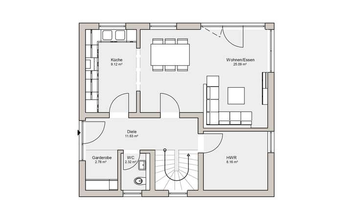 Grundriss Erdgeschoss