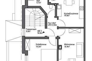Kernsanierte Wohnung 