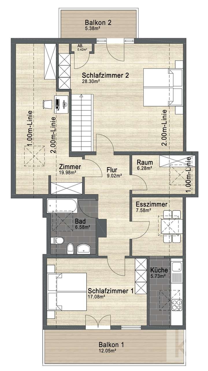 Grundriss OG