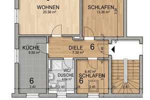 Mainz-Oberstadt, 3-Zimmer-Dachgeschosswohnung, in Kürze frei verfügbar – Die vollständige Adresse der Immobilie erhältst du vom Anbieter., 55131 Oberstadt, Mainz – Vorschaubild 11