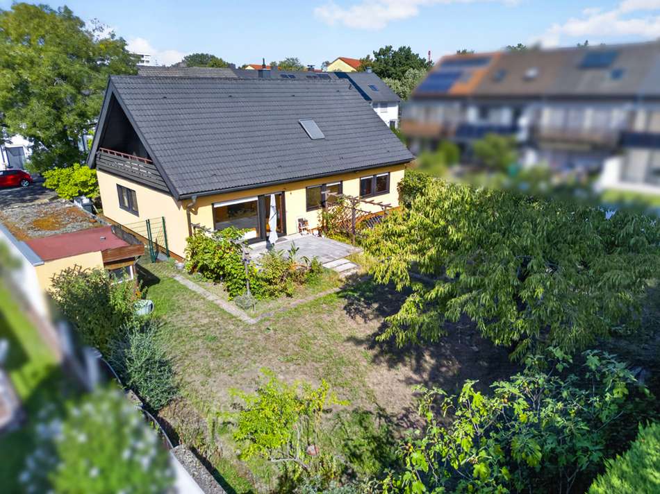 Blick auf das Grundstück
