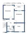 Modernisierte 2-Zimmer-Wohnung mit Einbauküche und Balkon