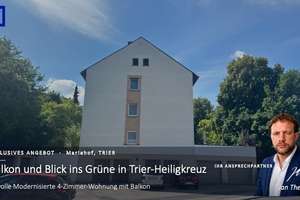 Modernisierte 4-Zimmer-Wohnung mit Balkon und Blick ins Grüne in Trier-Heiligkreuz