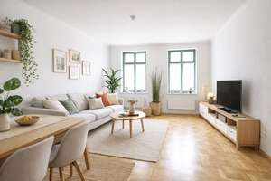 Wohnen mit Stil: 2-Zimmer-Altbauwohnung mit Balkon & Parkett – Die vollständige Adresse der Immobilie erhältst du vom Anbieter., 4299 Stötteritz, Leipzig – Vorschaubild 2